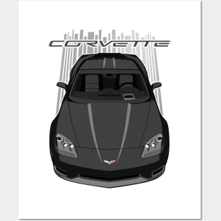 Corvette C6 - Black Posters and Art